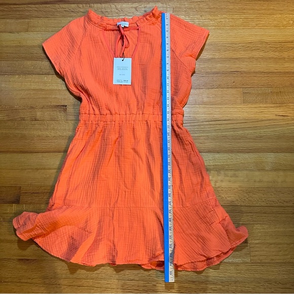 S’EDGE Raleigh Dress In Blood Orange M (a3 - Picture 7 of 8